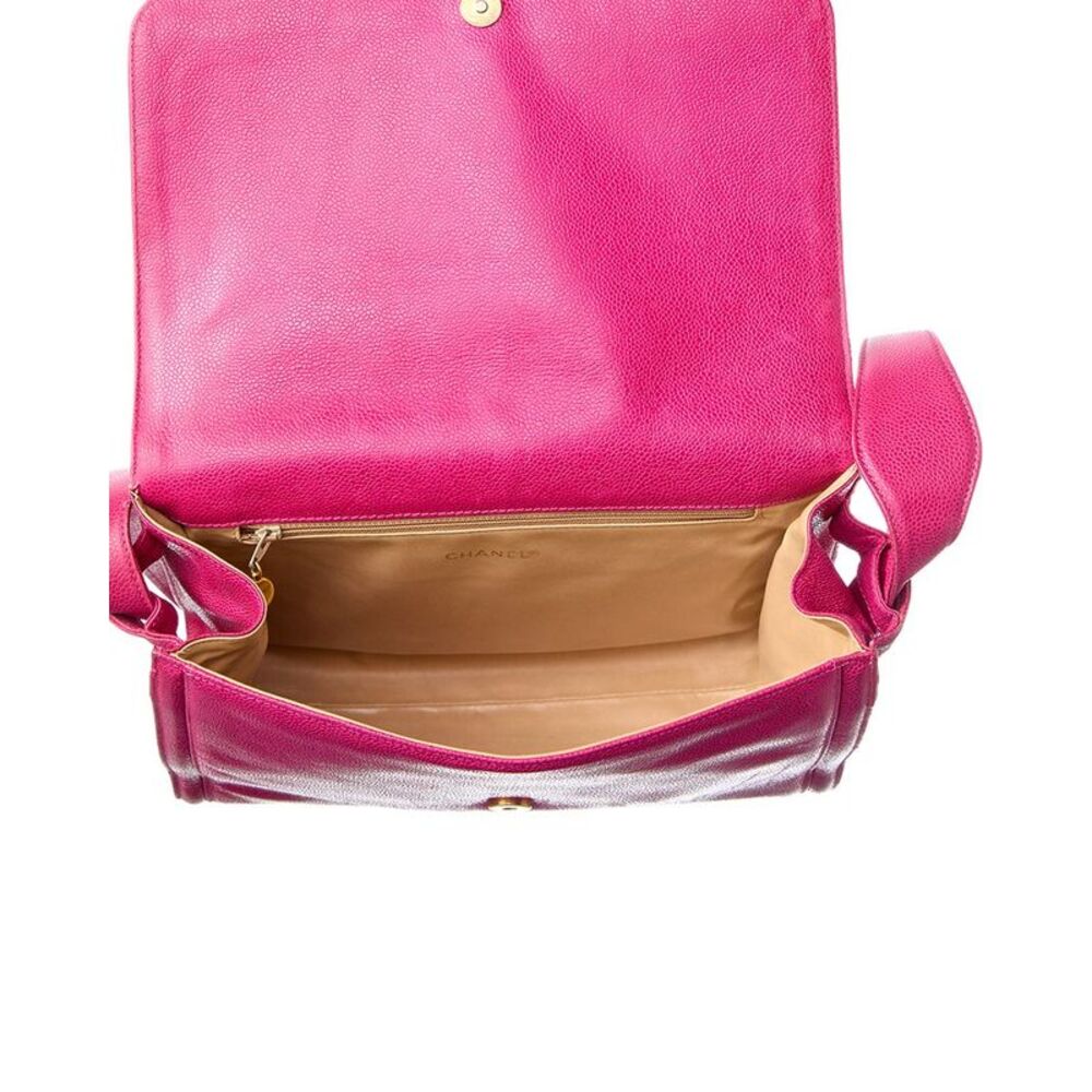 Chanel Hot Pink Caviar Leather Messenger Bag (Authentic Pre-Loved) - Picture 4 of 5